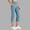 Light Blue, variant on JUSLIO Womens Solid with Pockets Workout Yoga Split Hem Capri Leggings