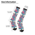 thumbnail image 4 of Haiem happy Skull rose Socks, Funny Novelty Crazy Design Cotton Socks Sports Socks Knee High Socks For Men, Women,1Pairs - Gift For Working Friends, 4 of 8