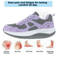 thumbnail image 4 of JOYFON Womens Walking Shoes with Arch Support Orthotic Plantar Fasciitis Foot Pain Relief Sneakers Tennis Shoes PurpleBlack Size 11, 4 of 5