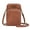 7686-Brown, variant on Vegan Leather Small Crossbody Bags for Women Cell Phone Bag Purses Shoulder Bag with Adjustable Strap