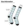 thumbnail image 5 of Balery Turtle Printed Novelty Socks Men's Women's Crew Socks Sports Socks Knee High Socks Cotton Socks Quirky and Cool Socks, 5 of 9