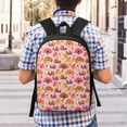 thumbnail image 5 of Salouo Happy Thanksgiving Turkey Print Travel Laptop Backpack,17Inch Casual Bag with Side Pockets for Men & Women Stylish Daypack for Weekender/Business/Hiking-One Size, 5 of 6