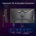 thumbnail image 3 of KTC 27 Inch QHD Gaming Monitor, 2K 200Hz Up to 210Hz 1ms Fast IPS Computer Monitor, HDR400, 1440P with Adaptive Sync, Built-in Speakers, HDMI Displayport, Tilt Adjustment, VESA Compatible, H27T22C-3, 3 of 10