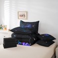 thumbnail image 4 of YST Scorpio Comforter Set, 7-Piece, Queen, Cosmic, Neon Blue, 4 of 4