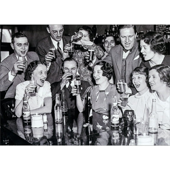 Avanti Press Restaurant Celebration Vintage Photograph America Collection Birthday Card