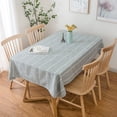 thumbnail image 2 of Enova Home  54"x 78" High Quality Rectangle Cotton and Polyester Tablecloth Light Grey Single, 2 of 5