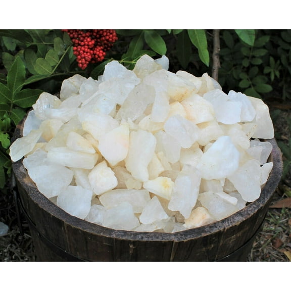 1/2 lb Bulk Lot Natural Rough Clear Quartz Crystals (Raw Gemstone Healing 8 oz)
