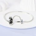 thumbnail image 4 of NARMO Fine Original 925 Sterling Silver Bracelet Blue 5A Zircon Palm Eyes Clasp fit Women Charms Jewelry, 4 of 6