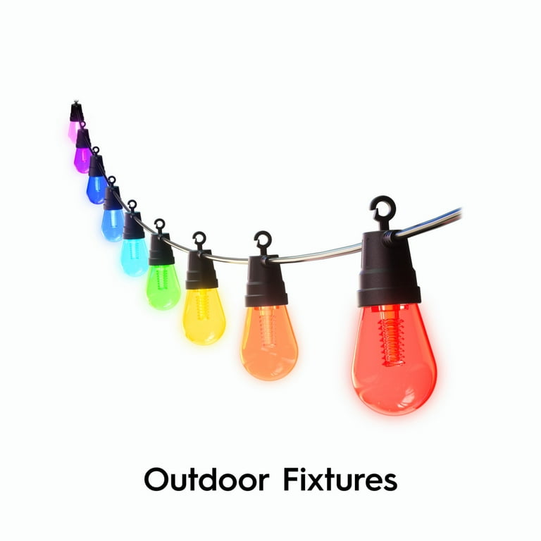GE Cync 24ft Smart Café String Lights, Color-Changing photo 7