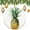 pattern-2871, variant on Modern Watercolor Pineapple Christmas Tree Ornament Tropical Fruit Ornaments for Christmas Tree Gift Ceramic Holiday Decoration Present Porcelain 3inch Flat with Gold Ribbon Both Sides