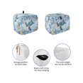 thumbnail image 2 of Blue Turtle Coastal Toaster Cover 4 Slice, Eucalyptus Leaves Botanical Dustproof Bread Machine Oven Cover with Storage Pockets, Fits Most Kitchen Toasters Protector, 2 of 5