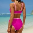 thumbnail image 5 of FhsagQ Women Swimsuit Sets Bikini Split Body Swimsuit for Women Bikini Color Matching Slim Beach Swimsuit for Women Swimsuit for Women Swimsuit Sets for Women Swimsuit Sets Plus Size L, 5 of 5
