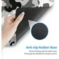 thumbnail image 6 of Camouflage Camo Gaming Mouse Pad XL Black White Gray Extended Big Large Desk Mat Non-Slip Rubber Base Stitched Edge Long Keyboard Mousepad for PC Computer Laptop,31.5×11.8 in, 6 of 6