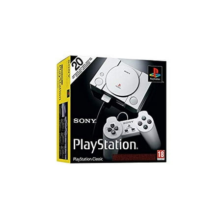 Playstation Classic Console with 20 Classic Playstation Games Pre-Installed Holiday Bundle, Includes Final Fantasy VII, Grand Theft Auto, Resident Evil Director&amp;#39;s Cut and More
