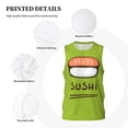thumbnail image 3 of Rocae Fresh Sushi for Men's Basketball Jersey Lightweight and Breathable Athletic Tank Top,Quick-Drying Sports Jersey 4X-Large, 3 of 9