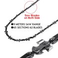 thumbnail image 2 of 48'' Portable High Reach Tree Hand Rope Chain Saw Blades On Both Side, 2 of 4