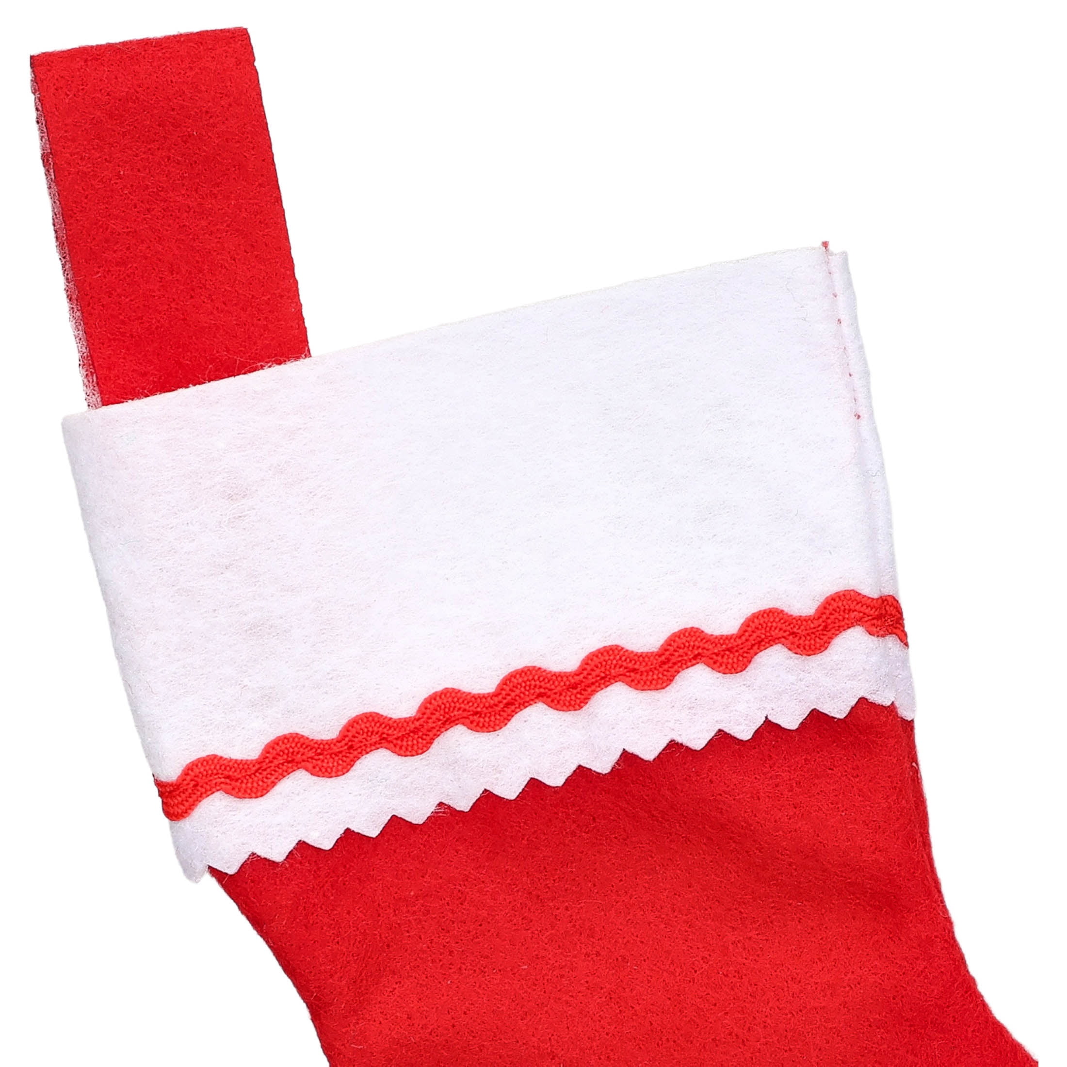 Mini Christmas Stockings, Red and White, 6", 4 Count, by Holiday Time