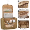 thumbnail image 2 of Bolsa de viaje Prokva Tactical Dopp Kit para hombre, color caqui, 2 of 8