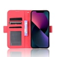 thumbnail image 3 of Case for iPhone 14 Plus Cover Adjustable Detachable Card Holder Magnetic closure Leather Wallet Case - Red, 3 of 5