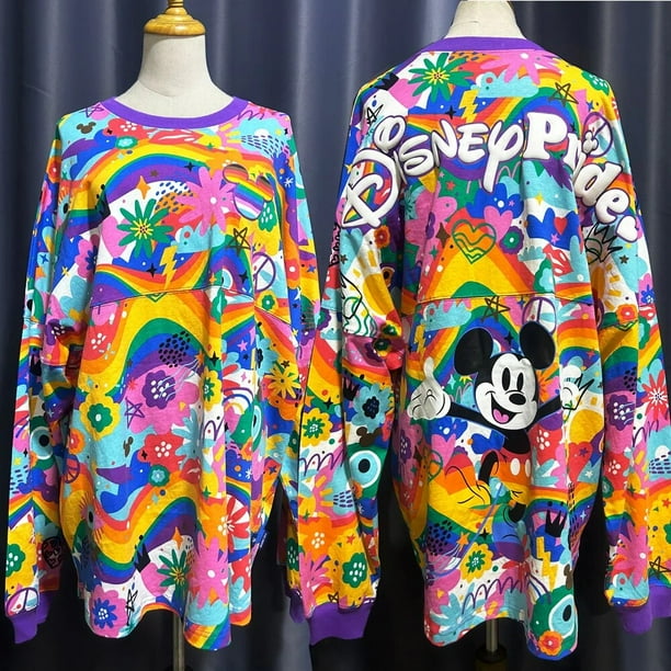 Disney Sudadera con capucha de Mickey Mouse para mujer sueter informal de manga larga con cuello redondo y letras sueltas con diseno del castillo del mundo de Disney 2022 Bodega Aurrera en