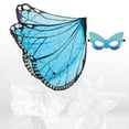 thumbnail image 3 of Disfraz de Ala de mariposa Colco Ala de vestuario Azul negro, 3 of 8