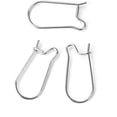 thumbnail image 3 of Stainless Steel Ear Wire Hooks, 48 Pack Earring Findings, Secure Lock Kidney Wires - Teardrop Dangle 3/4 Inch, 3 of 4