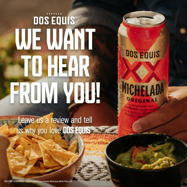 Dos Equis Michelada Original, Single 24 fl oz Can - Walmart.com
