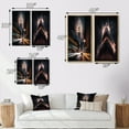 thumbnail image 4 of Designart "Empire State Building Night Lights Tilt Shift I" City New York Framed Wall Art Set Of 2 - Traditional Black Framed Canvas Set For Living Room Decor, 4 of 6