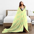 thumbnail image 6 of XMXY Fleece Throw Blanket for Couch, Yellow Fish Seamless Lightweight Plush Fuzzy Cozy Soft Bed Blankets and Throws for Sofa, 50"x40" inches, 6 of 8