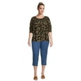 thumbnail image 4 of JMS Just My Size by Hanes Women's Plus Snap Hem Pull On Cropped Pants, 23" Inseam, Sizes 0X-4X, 4 of 6