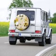 thumbnail image 7 of Kll Gnomes Bees And Sunflowers Tire Cover,Universal Wheel Tire Cover For Trailer, Rv, Suv, Truck,Camper And Many Vehicle,(17 Inch), 7 of 7