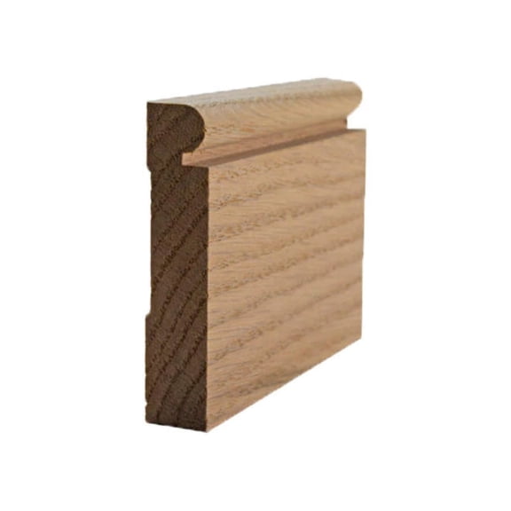 EWBB25 Beaded 3-1/2" Tall x 3/4" Baseboard Moulding. Unfinished