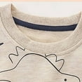 thumbnail image 6 of Boys' Fashion Hoodies & Sweatshirts Children's Long Sleeved Hoodie Spring and Autumn New Pullover Round Collar Boy's Base Shirt Cute Printed Children's Top Boys Zip Up Hoodie (Brown,125 7-8 Years), 6 of 7