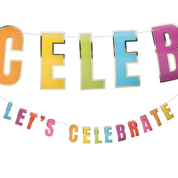 Colorful Let’s Celebrate Garland