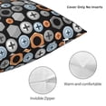 thumbnail image 3 of Yiaed Colorful Screws Print Pillow Covers Super Soft Decorative Square Throw Pillow Covers Case Cushion Covers for Sofa Couch Bedroom Car Decor（No pillow core）-16"x16", 3 of 7