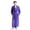 Purple, variant on Men's Winter Full Length Robe, Warm Flannel Kimono Bathrobe Couple Thicken Plush Nightgown Black