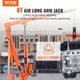 BENTISM Hydraulic Long Ram Jack, 8 Ton Engine Hoist Cylinder with Air