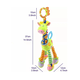 thumbnail image 5 of Muñeco De Peluche Con Sonaja De Juguete Para Carriola Y Cuna Malubero Multicolor, 5 of 5