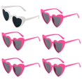 thumbnail image 1 of Gafas de sol con forma de corazón para mujer, gafas de sol Retro de ojo de gato, decoración de compromiso de boda, compras, viajes, accesorios de fiesta, 1 of 4