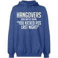 thumbnail image 2 of OXI Hoodie Sweatshirt - Hangovers Gods Way, Basic Casual Hoodie for Men's and Women Fleece Hoodie Long Sleeve - Indigo Blue 2X-Large, 2 of 3