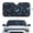 Blue Butterflies, variant on HUIACONG Spider Web Sunshade Sun Shade for Car Windshield for Front Window Sedan Keep Car Interior Cool Blocks UV Rays Foldable Sunshade Car Windshield Sun Shade