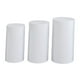 thumbnail image 4 of 3 cubiertas reutilizables para pilar de pedestal de cilindro. Blanco, 4 of 9