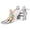 White Gray, variant on DKMOCO Foldable Toddler Slideļ¼Kids Slide with Basketball Hoop & Ring Toss, Indoor Outdoor Playset for kids 1-3, White Gray