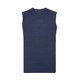thumbnail image 1 of Russell Collection - Jersey / Sweater sin mangas cuello pico Modelo Knitted hombre caballero (Vaquero mezcla), 1 of 2