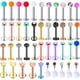 thumbnail image 2 of 5 juegos de dientes internos de acrílico, dientes externos, acero inoxidable, joyería para labios, hueso de oreja, uña, ceja en forma de T, uña para nariz, adorno para piercing, 2 of 6