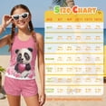 thumbnail image 7 of Psesaysky Panda Love Heart Tankini Swimsuits for Girls Round Neck Tank Tops with Shorts 2 Piece Bathing Suits for Teens Girl 6-15 Years, 7 of 7