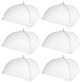 thumbnail image 1 of Reusable And Collapsible Pop-Up Encrypted Mesh Food Net Protector, Easy To Clean Galvanized Stainless Steel Garden Plants Protector Fine Net Screen Umbrella (6 Pack), 1 of 5