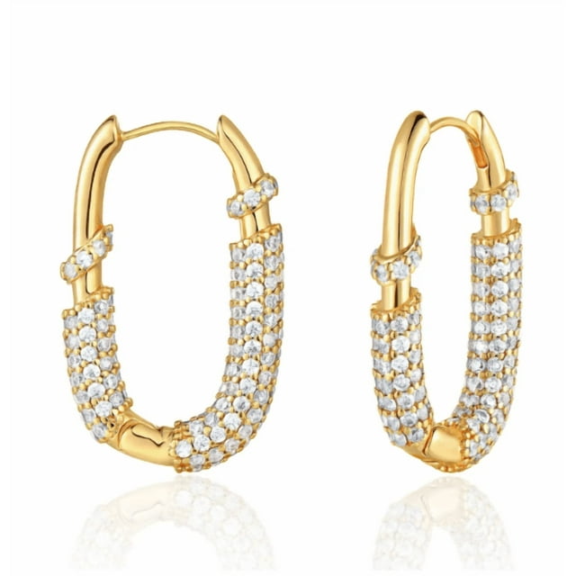 Aretes Xtellar Pendientes O Dorados Con Brillantes