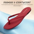 thumbnail image 3 of Flip Flops for Women Thong Flat Sandals Lightweight Minimalist Non-Slip Memory Foam Sole Open Toe Casual Vacation Daily Essentials Classic Beach Slippers, 3 of 7