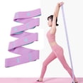 thumbnail image 4 of Banda de Resistencia, Cinturón de Gimnasio, Anillo Múltiple, Correa de Fitness, Correa de Estiramiento Elástica para Mejorar Flexibilidad, Cintura, morado y rosa Baoblaze Correa elástica, 4 of 7